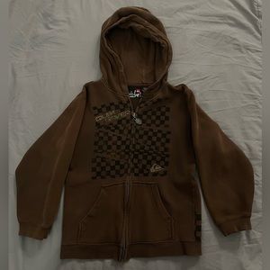 Quik Silver brown zip up